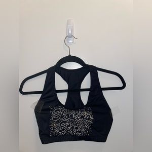 WCSS Black Bedazzled Sports bra💫